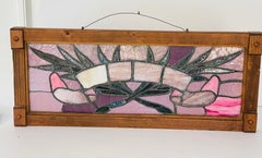 Antique American Pennsylvania Church Vitrage 1920 Stained Glass