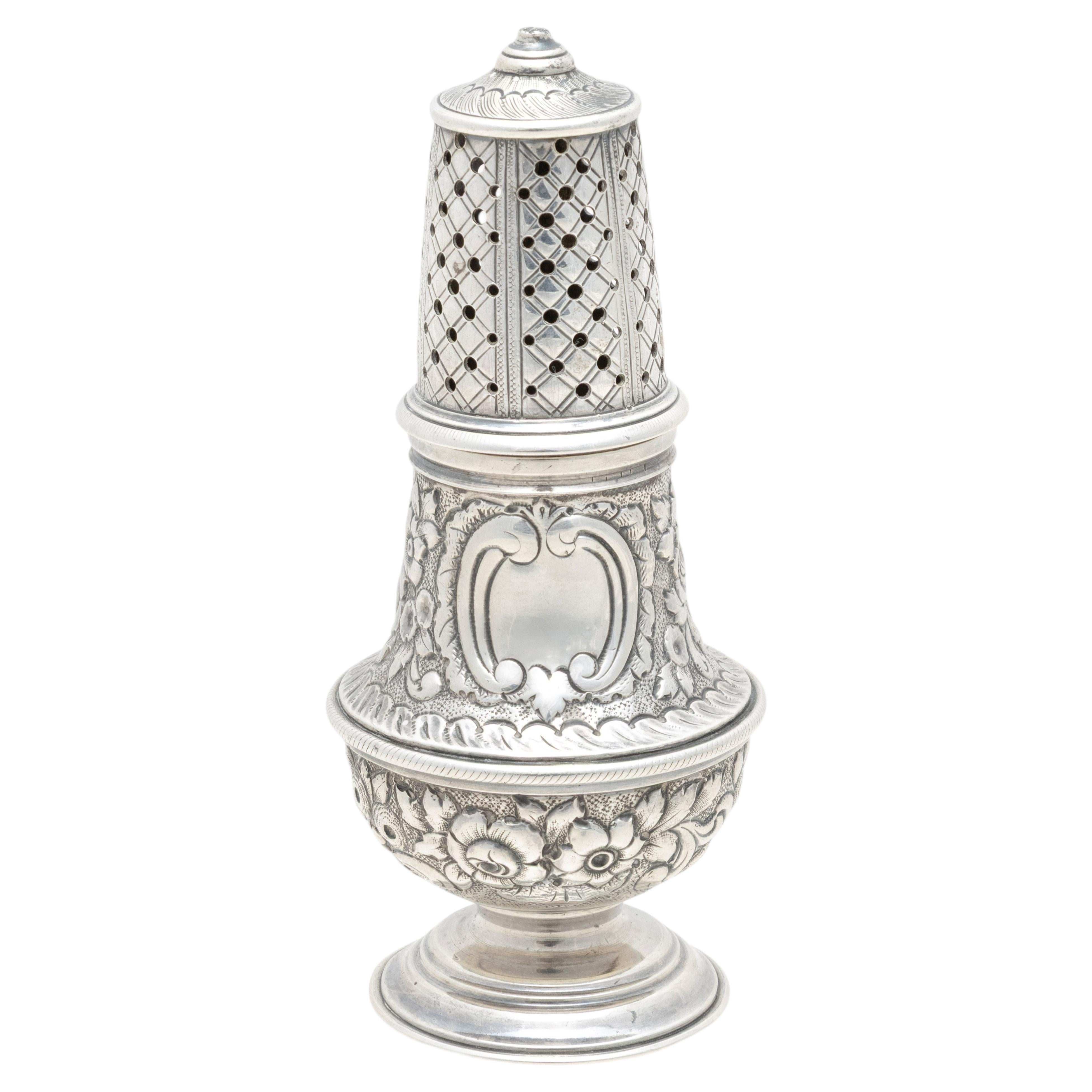 Antique American Peter L. Krider Sterling Silver Caster