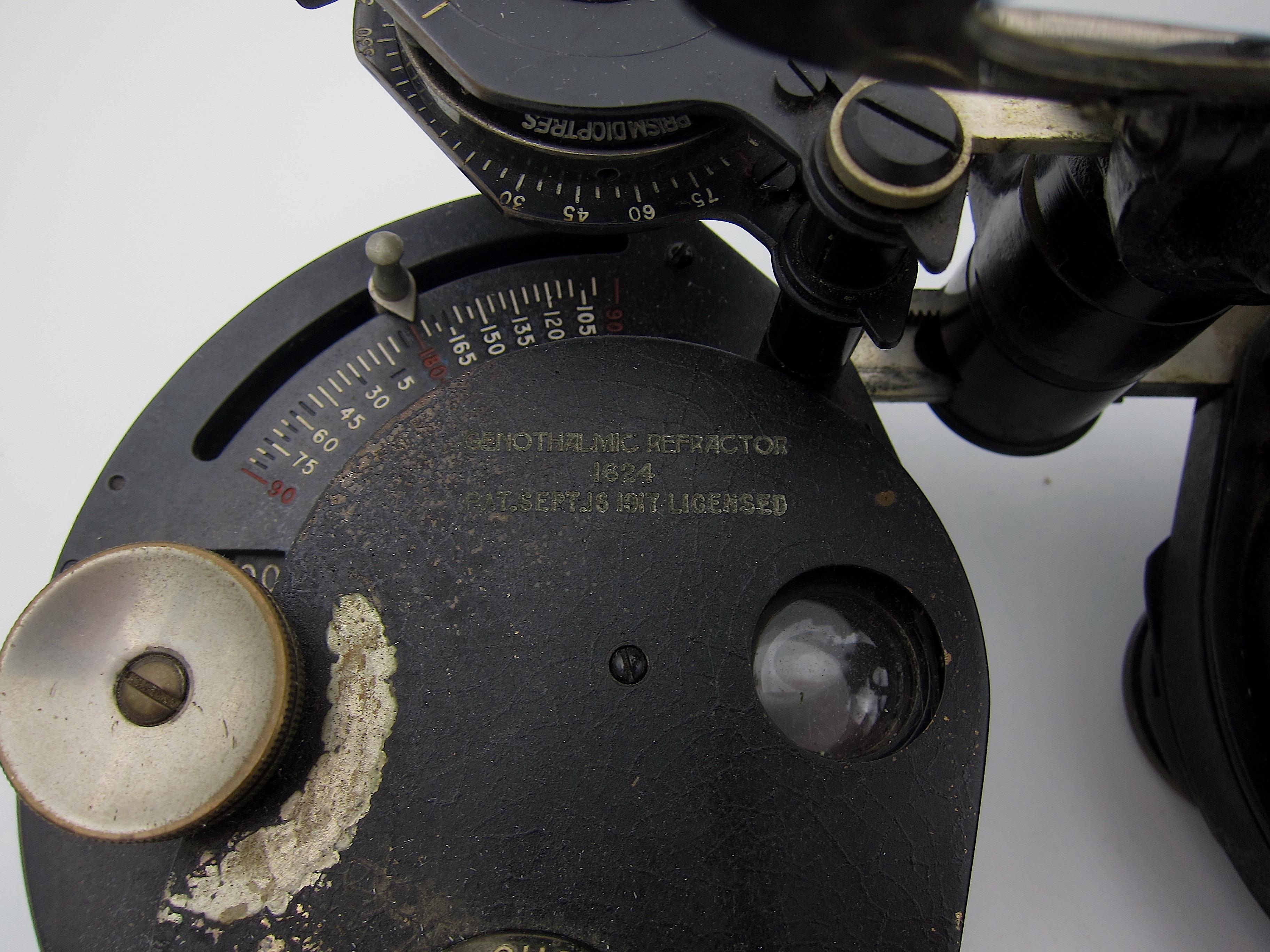 20th Century Antique American Phoropter Vision Tester Genothalmic Refractor for Eye Exams