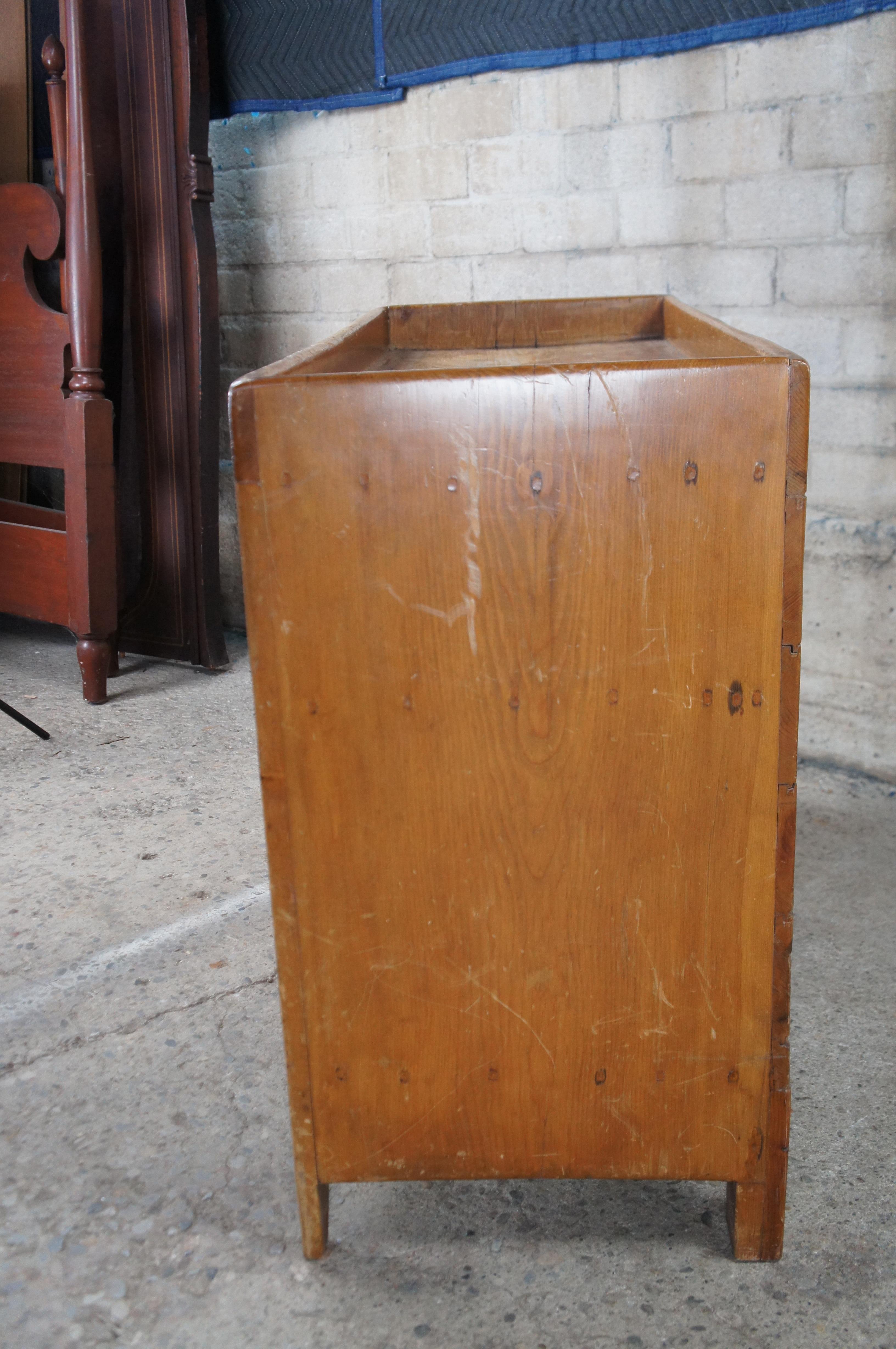 Antique American Pine Dry Sink Country Farmhouse Washstand Pantry 41