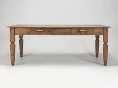 Antique American Pine Farm Table Extra Wide for Additional Seating All Original