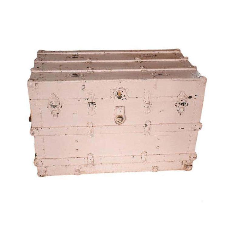 painted steamer trunk