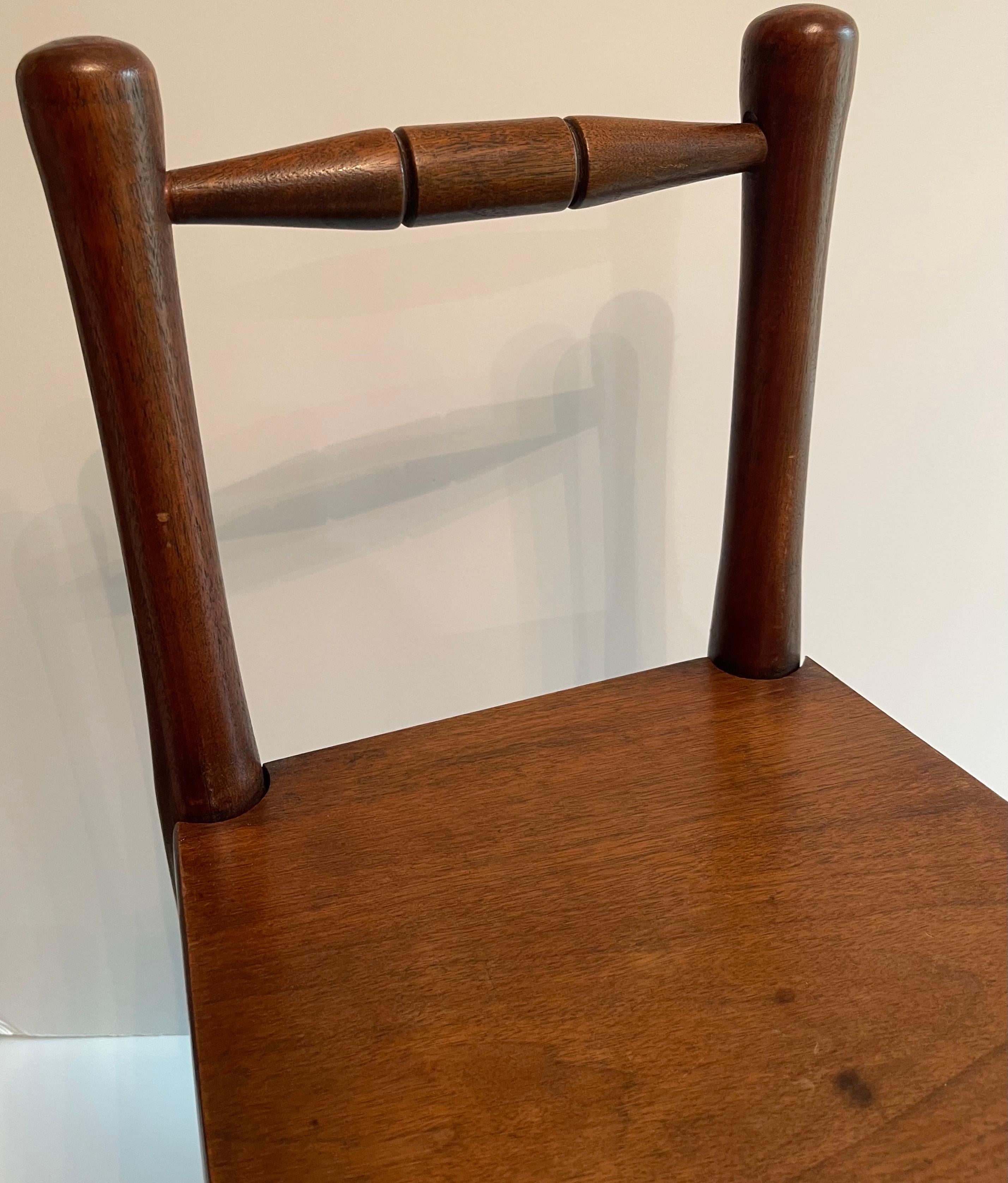 Antique American Primitive Wooden Children’s Chair For Sale 5