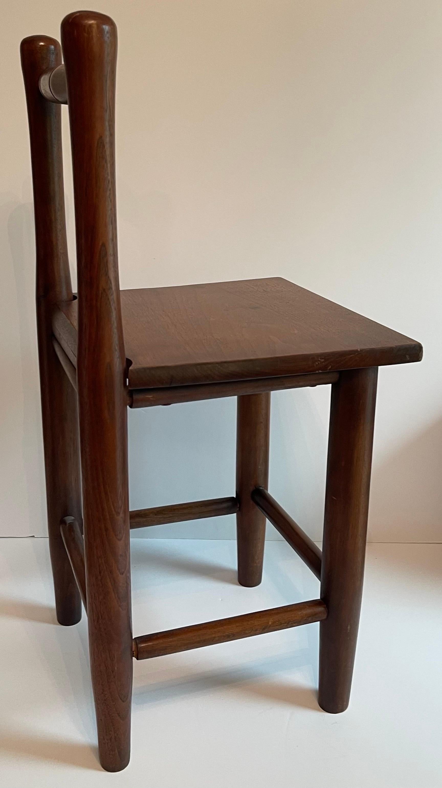 Antique American Primitive Wooden Children’s Chair For Sale 1