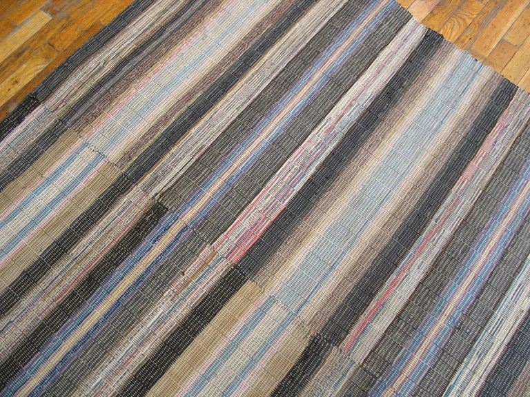 Antique American Rag Rug For Sale at 1stDibs