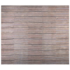 Antique American Rag Rug 13'2" x 15'6"