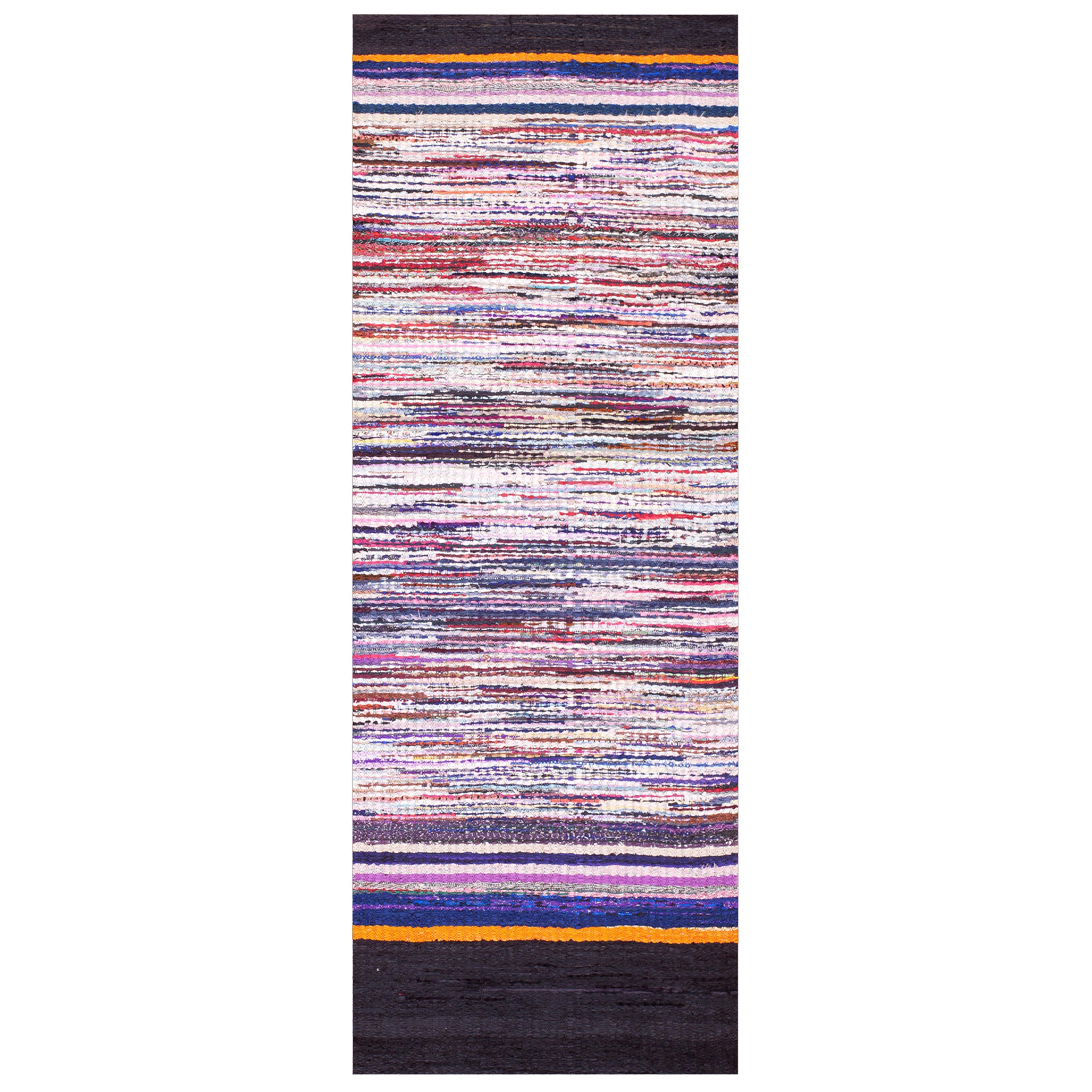 Antiker amerikanischer Rag-Teppich 2' 11"" x 8' 4""