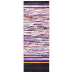 Antique American Rag Rug 2' 11" x 8' 4"