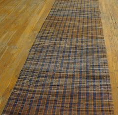 Mid 20th Century American Rag Rug Runner ( 3' x 33' - 92 x 1006 )