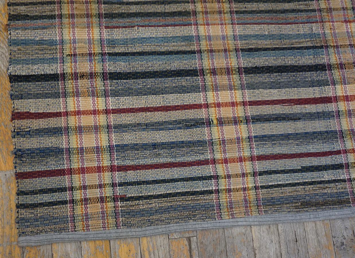 Cotton Late 19th Century American Shaker Rag Rug ( 8'10