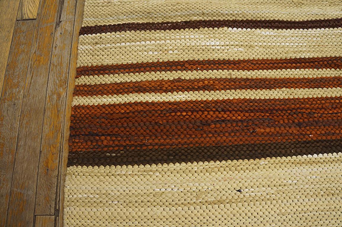 Antique American Rag rug 8' 5'' x 11' 10''.