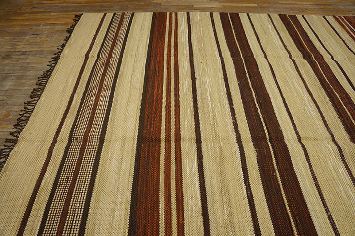 Antique American Rag Rug 8' 5'' x 11' 10'' For Sale 1