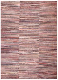 Antique American Rag Rug 8' 6" x 12' 0"