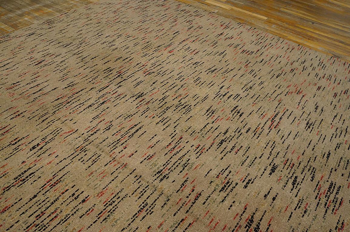 Wool Antique American Shaker Pile Rug / 8' 6'' x 12' - 260 x 365 cm For Sale