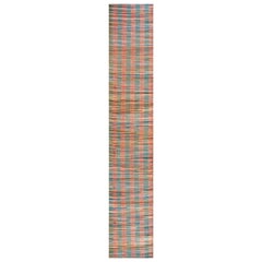 Amerikanischer Rag-Teppich aus der Mitte des 20. Jahrhunderts ( 3' x 61'6" - 90 x 1875)