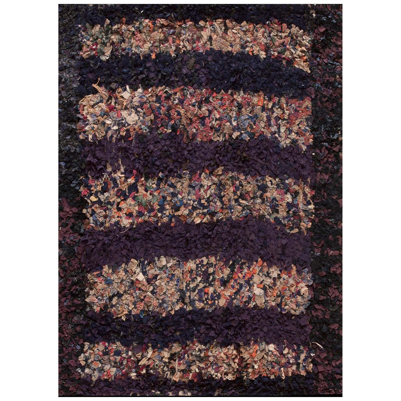 Late 19th Century American Shaker Rag Rug ( 2' x 3' - 60 x 90 cm ) For ...