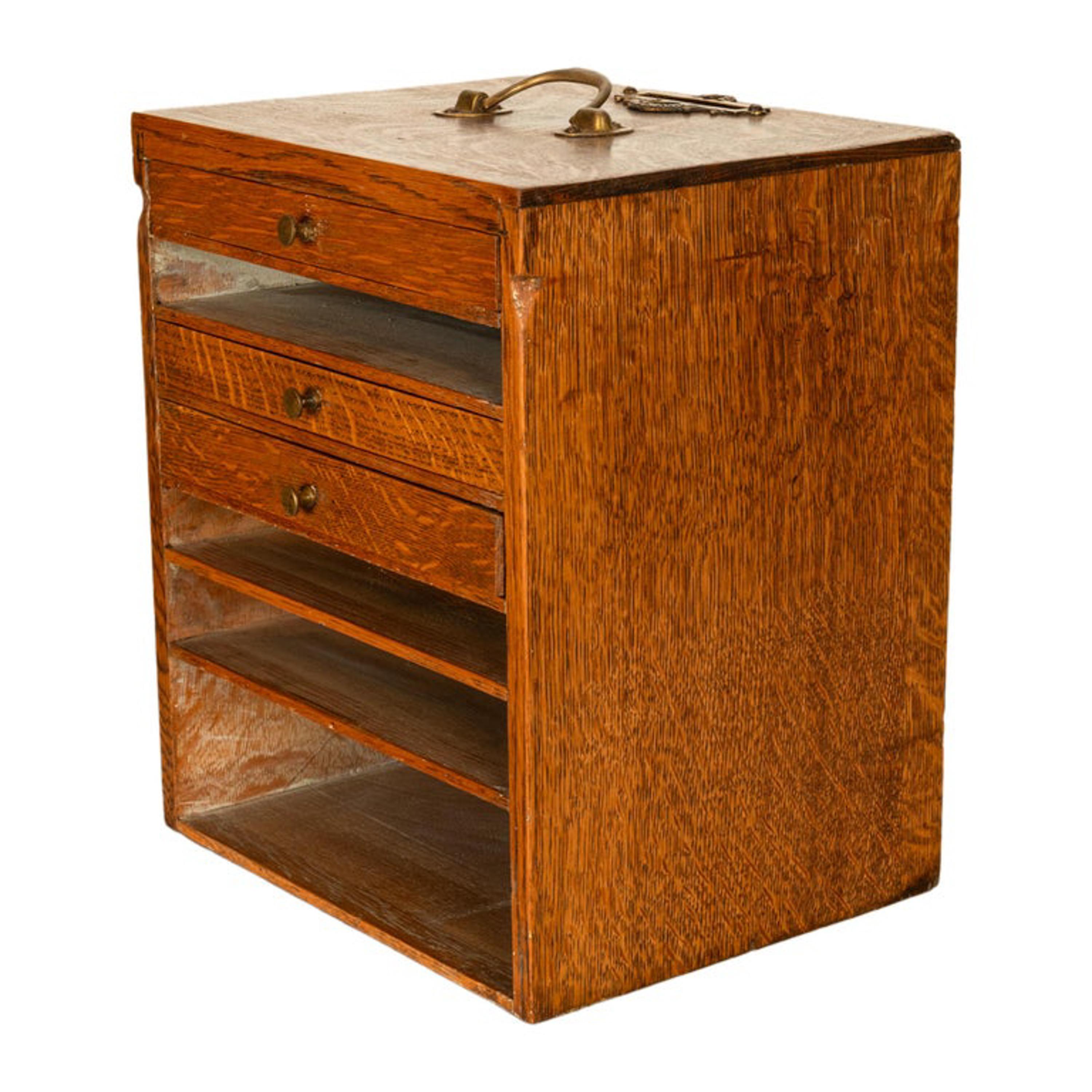 Antiker amerikanischer Ransom & Randolph # 65, Dentalschrank aus geschnitzter Eiche, Toledo OH 1900 im Angebot 9