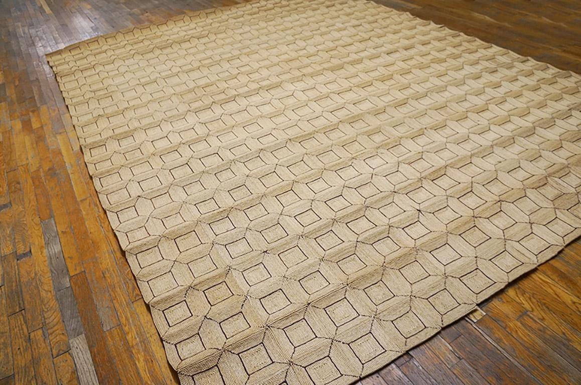 Vintage Woven Reed Rug  9' x 12' - 275 x 365 cm