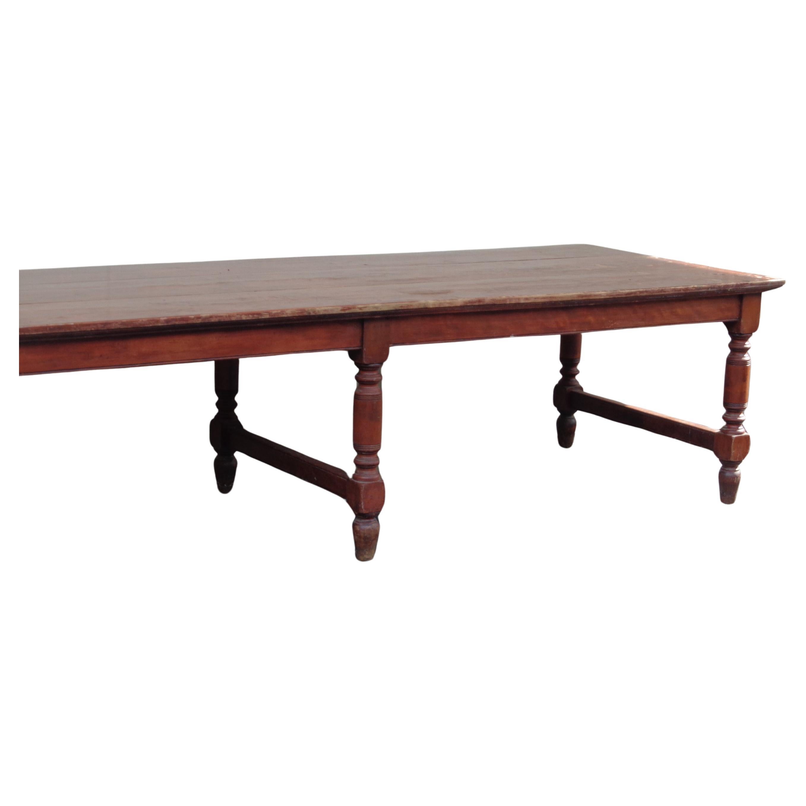 Antique American Banquet Dining Table, 1870-1880 For Sale 4