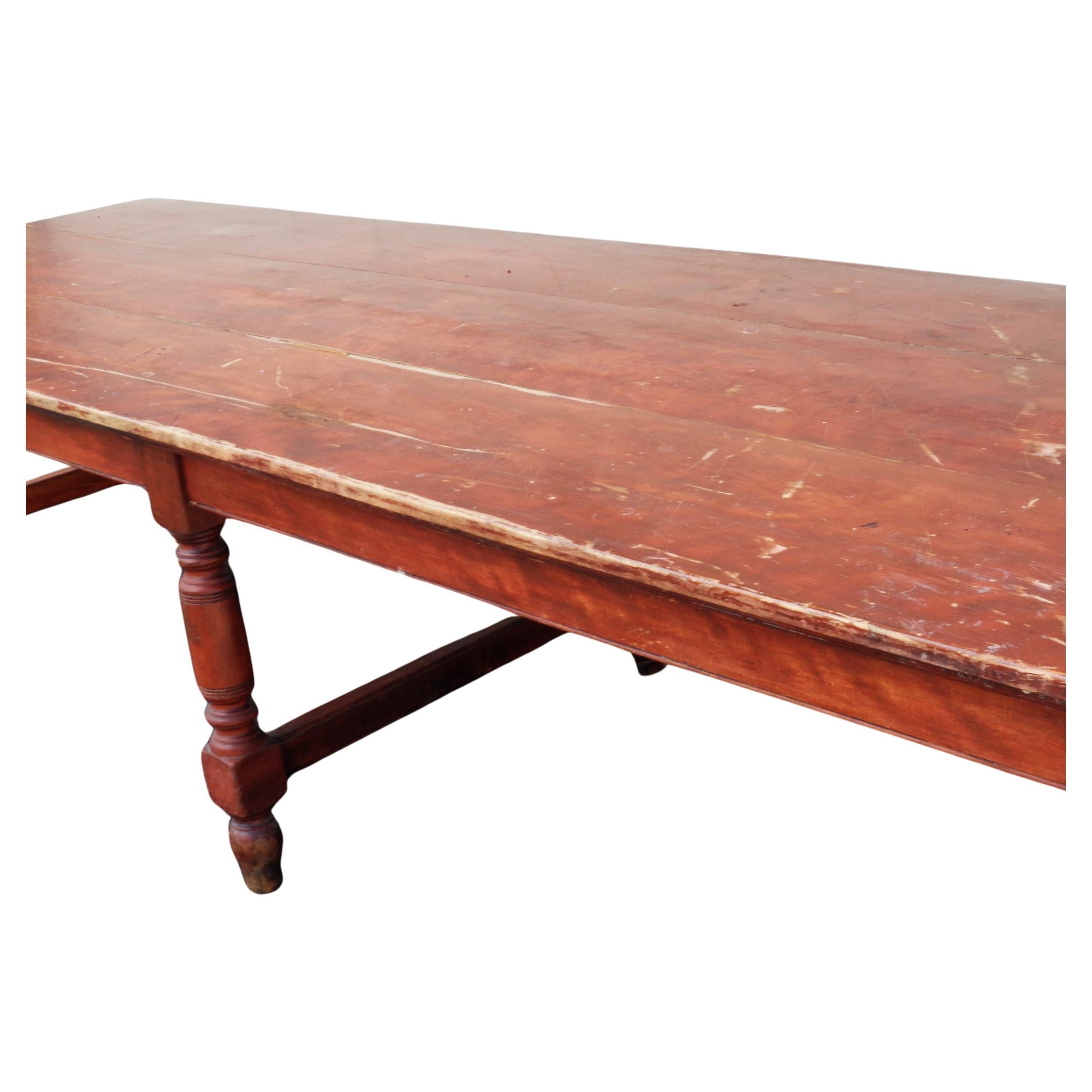 Maple Antique American Banquet Dining Table, 1870-1880 For Sale