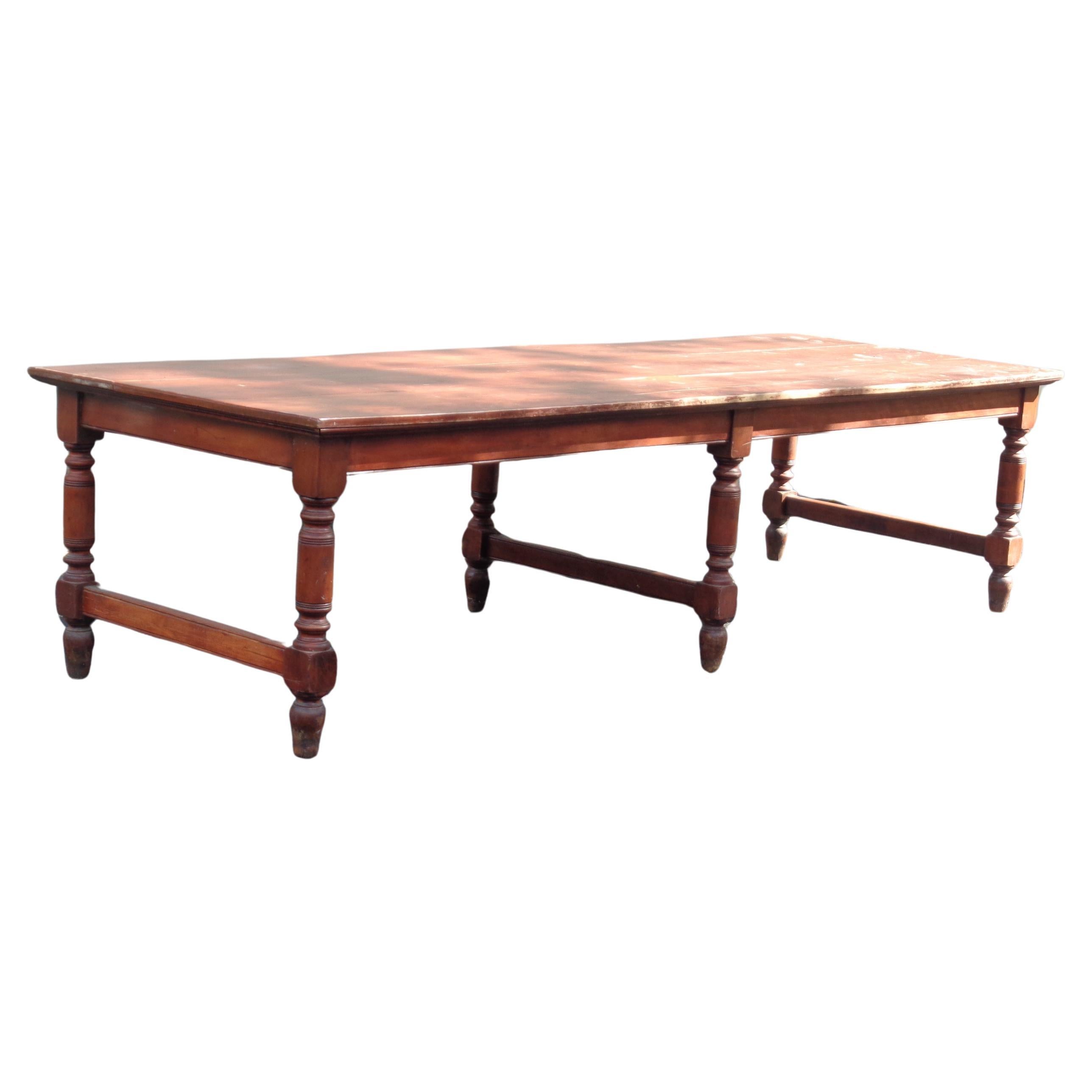 Antique American Banquet Dining Table, 1870-1880 For Sale 2