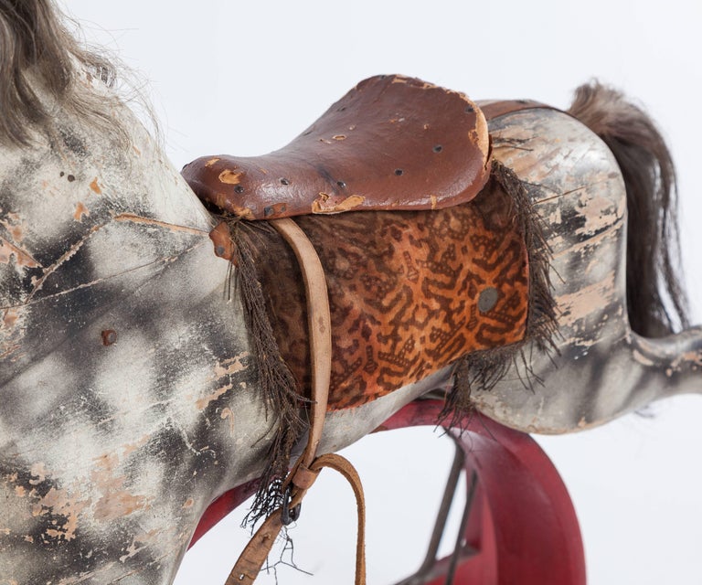 Antique American Rocking Horse, Mid-19th Century For Sale at 1stDibs