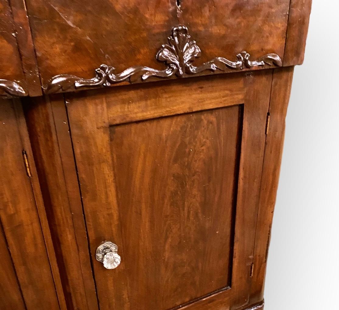 Antique American Rococo Carved Mahogany/Marble Top Sideboard  2