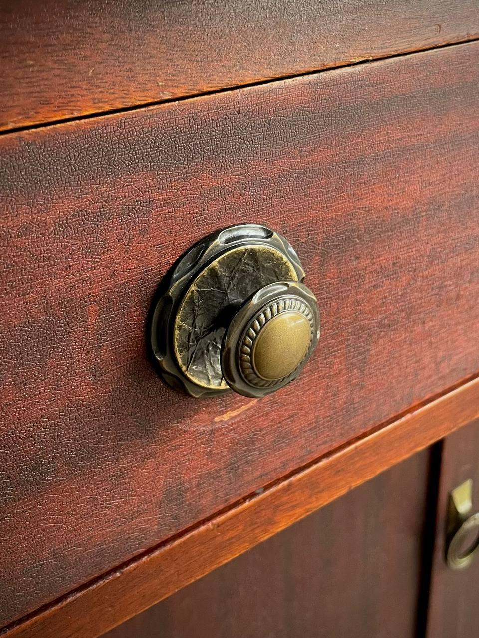 Mid-20th Century Antique American Roll Top Desk