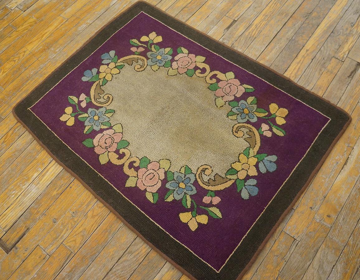 Tapis américain antique, Taille : 2'6 