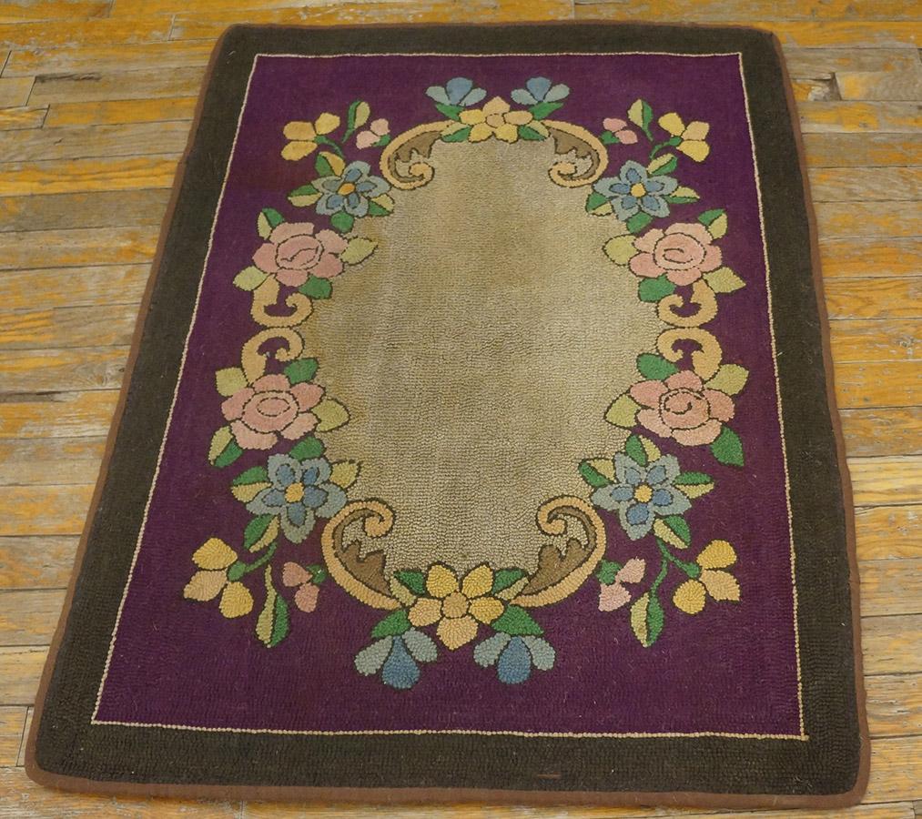 Américain Tapis américain ancien 2'6