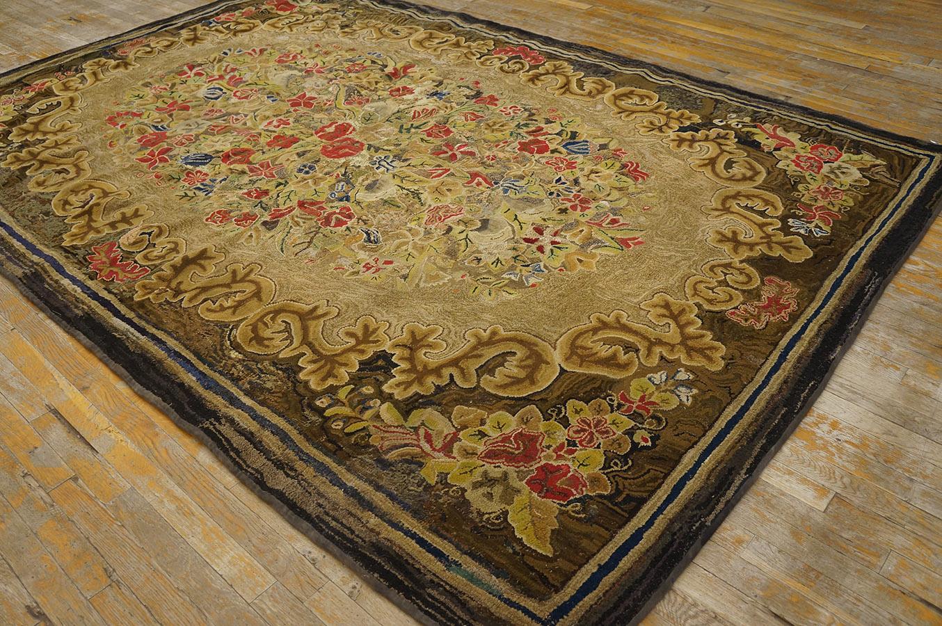 Hand-Woven Antique American Rug 6' 10