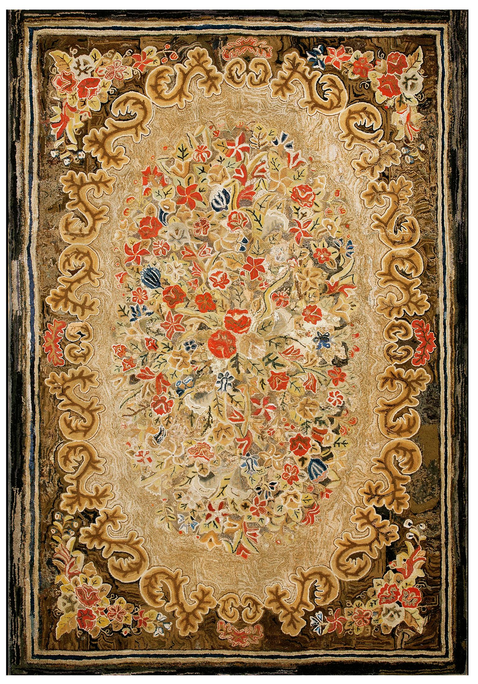 Antique American Rug 6' 10" x 10' 0" For Sale