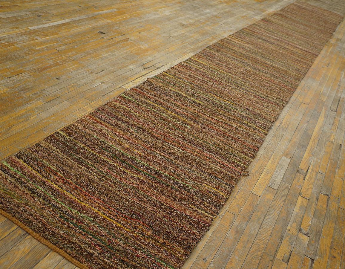 Rare Early 20th Century American Shaker Pile Carpet ( 3' x 23'3