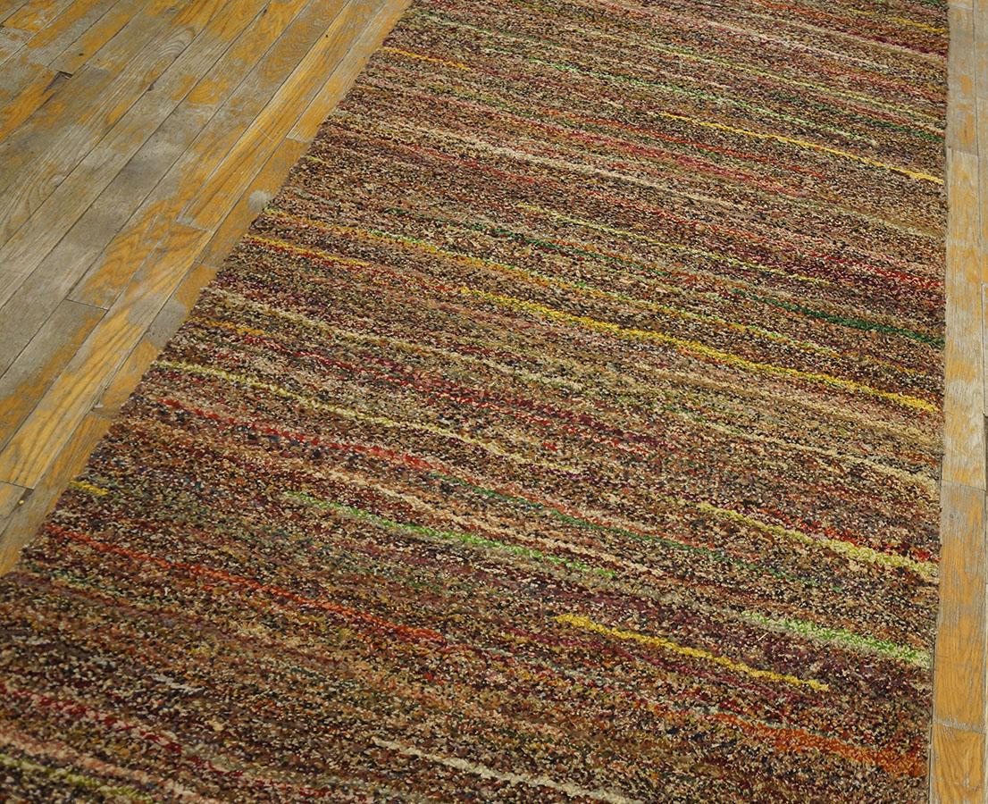 Early 20th Century American Shaker Pile Carpet ( 3' x 23'3