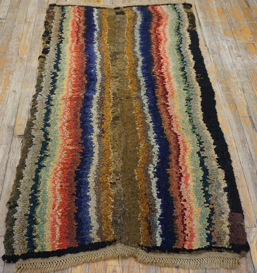 Late 20th Century 19th Century American Shaker Carpet ( 3' x 4'9