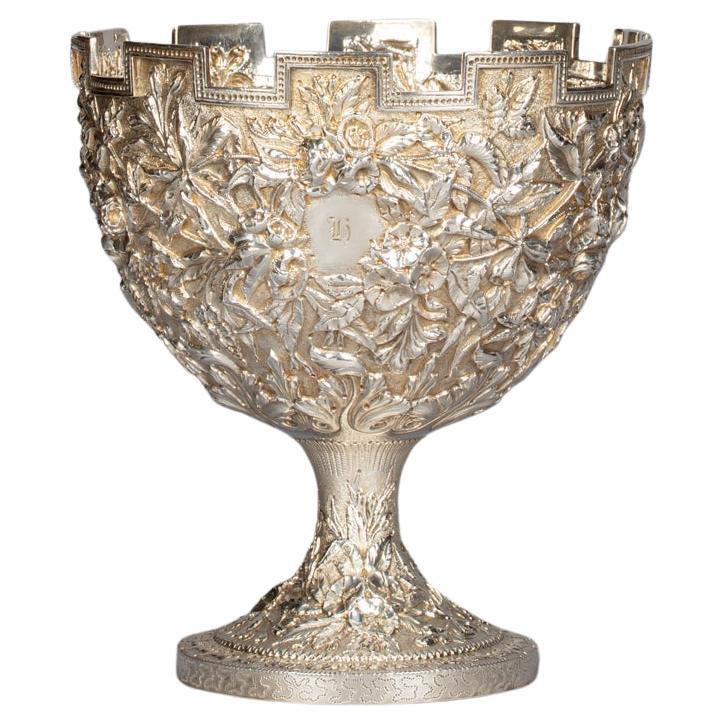 Monteith de Plata Americana Antigua, circa 1880
