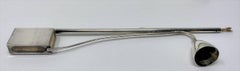 Antique American Silver Plate Candle Snuffer, Lighter & Match Holder, circa 1910