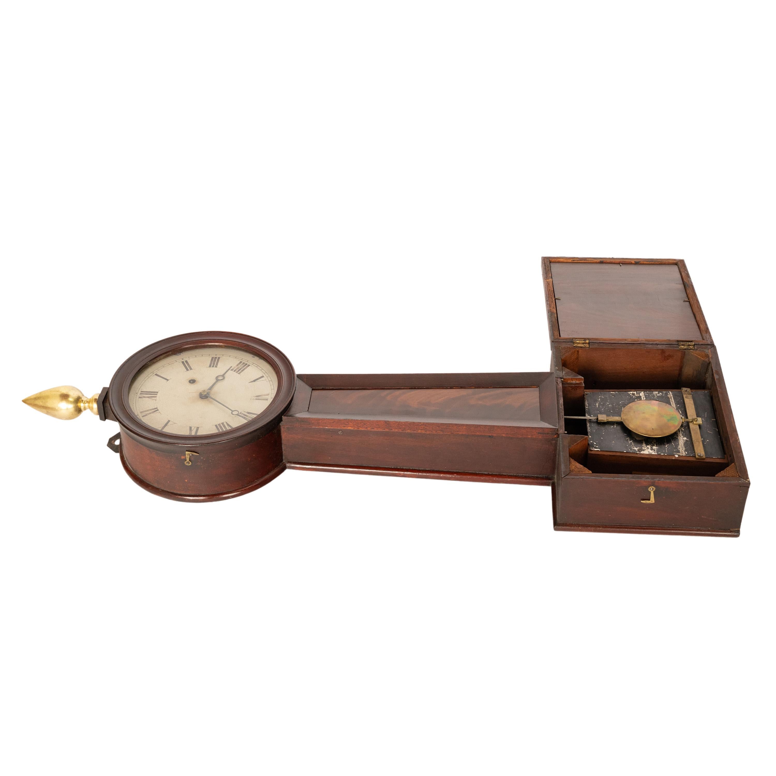 Antique American Simon Willard & Son 8 Day Banjo Clock Patent Timepiece 1825 3