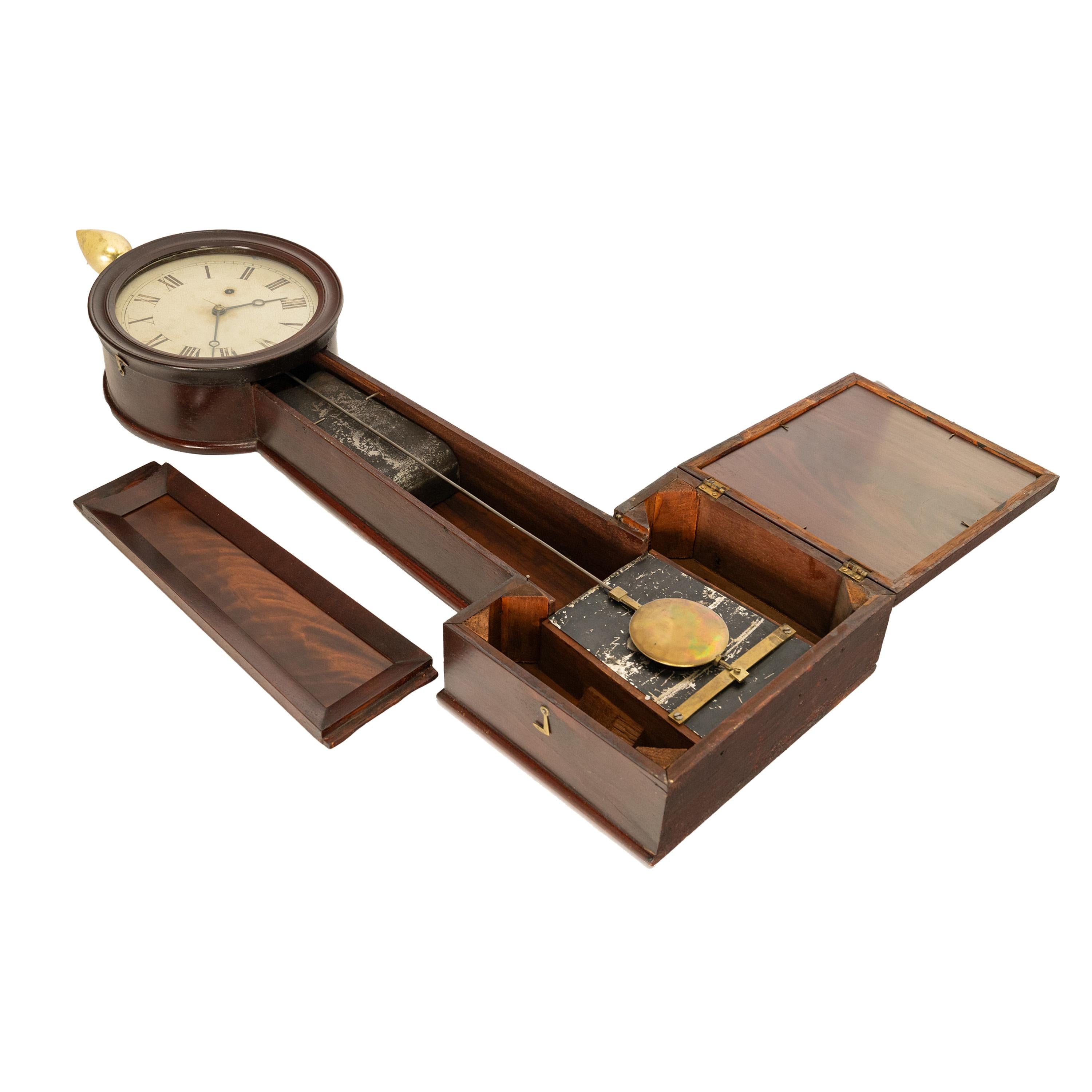 Antique American Simon Willard & Son 8 Day Banjo Clock Patent Timepiece 1825 5