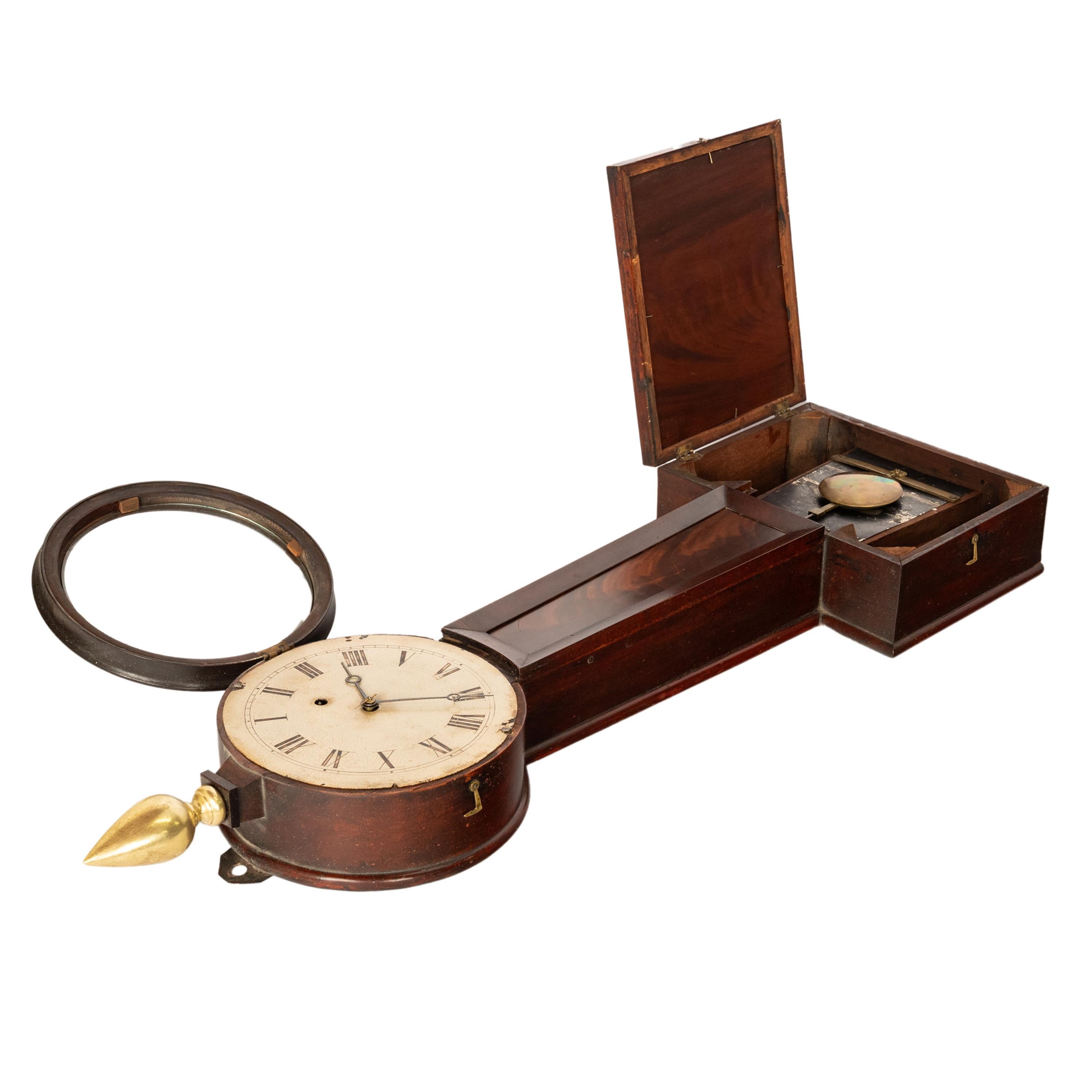 Antique American Simon Willard & Son 8 Day Banjo Clock Patent Timepiece 1825 2
