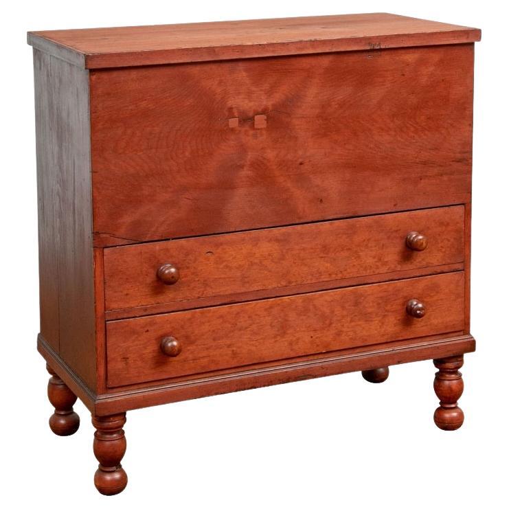 Antique American Stained Pine Blanket Chest For Sale