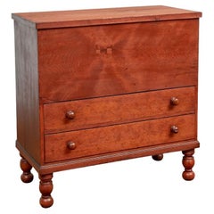 Used American Stained Pine Blanket Chest