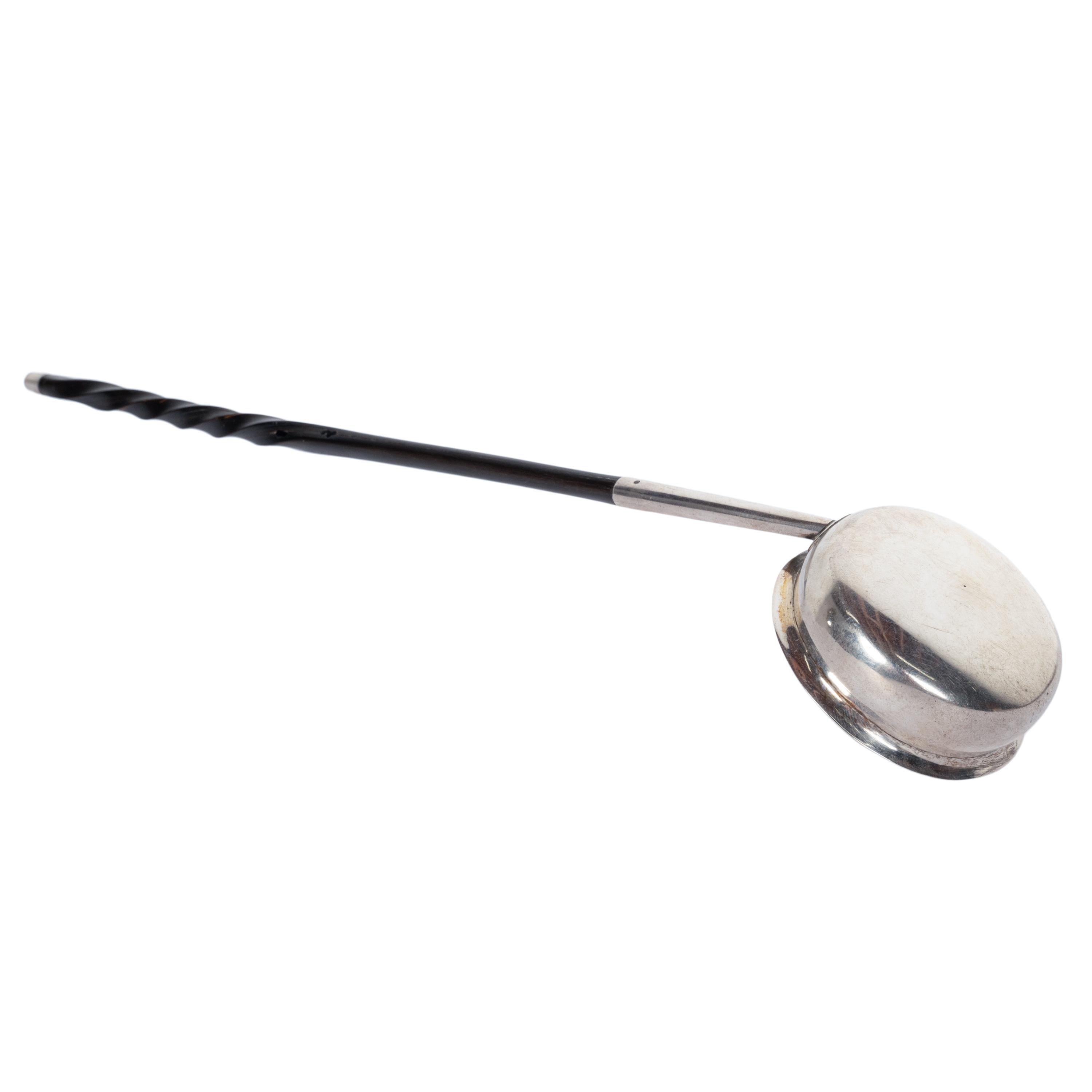  Antique American Sterling Silver & Baleen Georgian Punch Nog Toddy Ladle 1780 For Sale 4