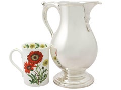 Ancienne chope à bière/eau en argent sterling américain