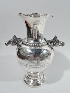Antique American Sterling Silver Chicago Horse Trophy Cup