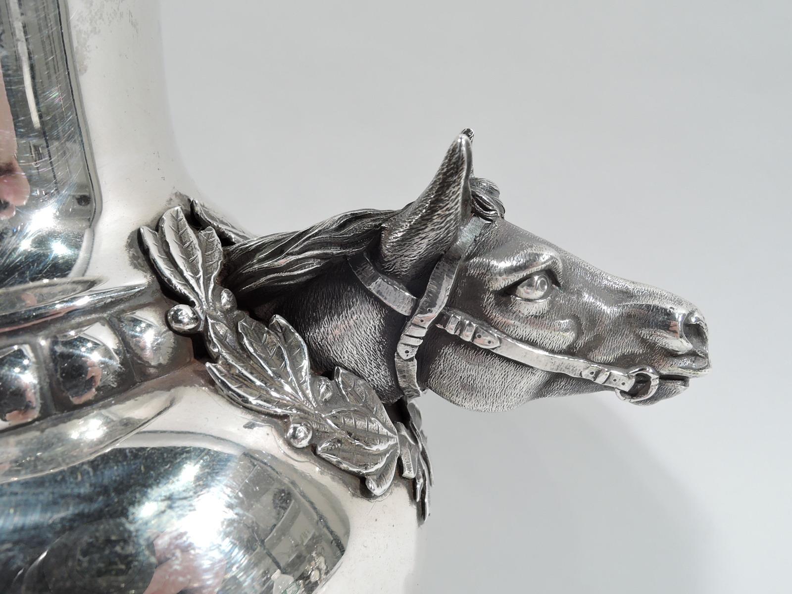 20th Century Antique American Sterling Silver Chicago Horse Trophy Cup