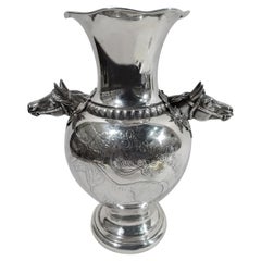 Antique American Sterling Silver Chicago Horse Trophy Cup
