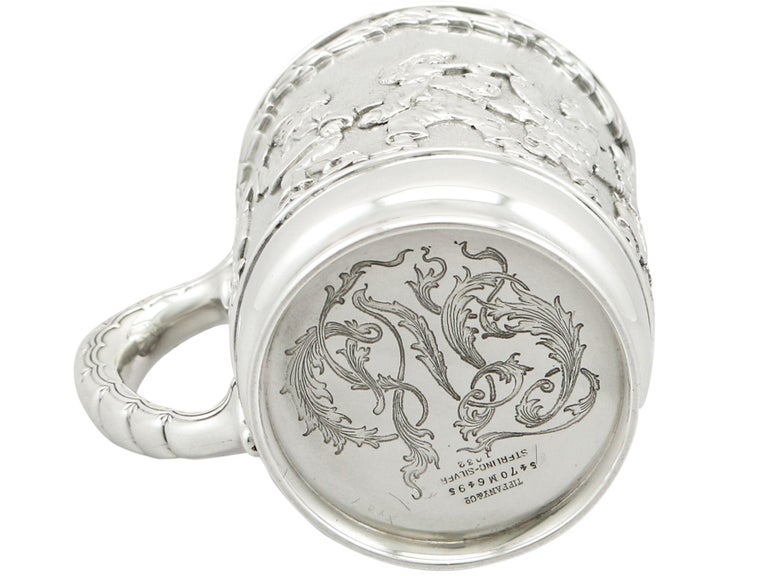Antique American Sterling Silver Christening Mug by Tiffany & Co. 1879 For Sale 7