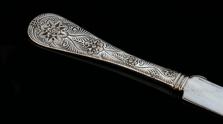 Antique American Sterling Silver Fish Knife by Tiffany and