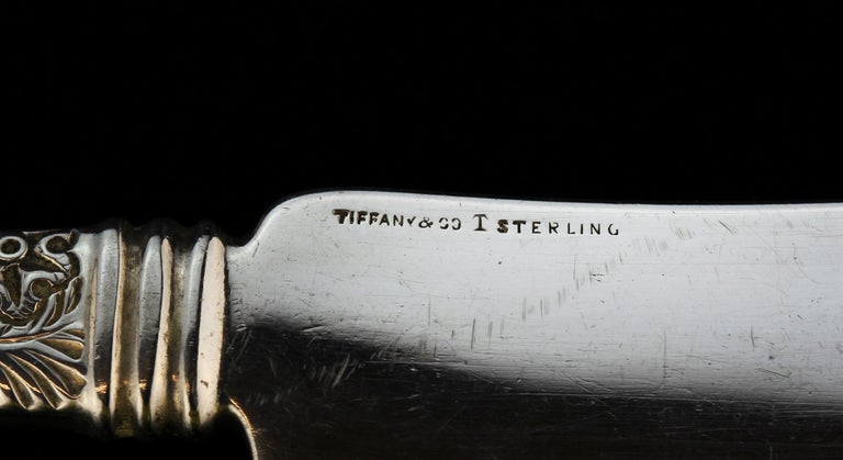 Antique American Sterling Silver Fish Knife by Tiffany and